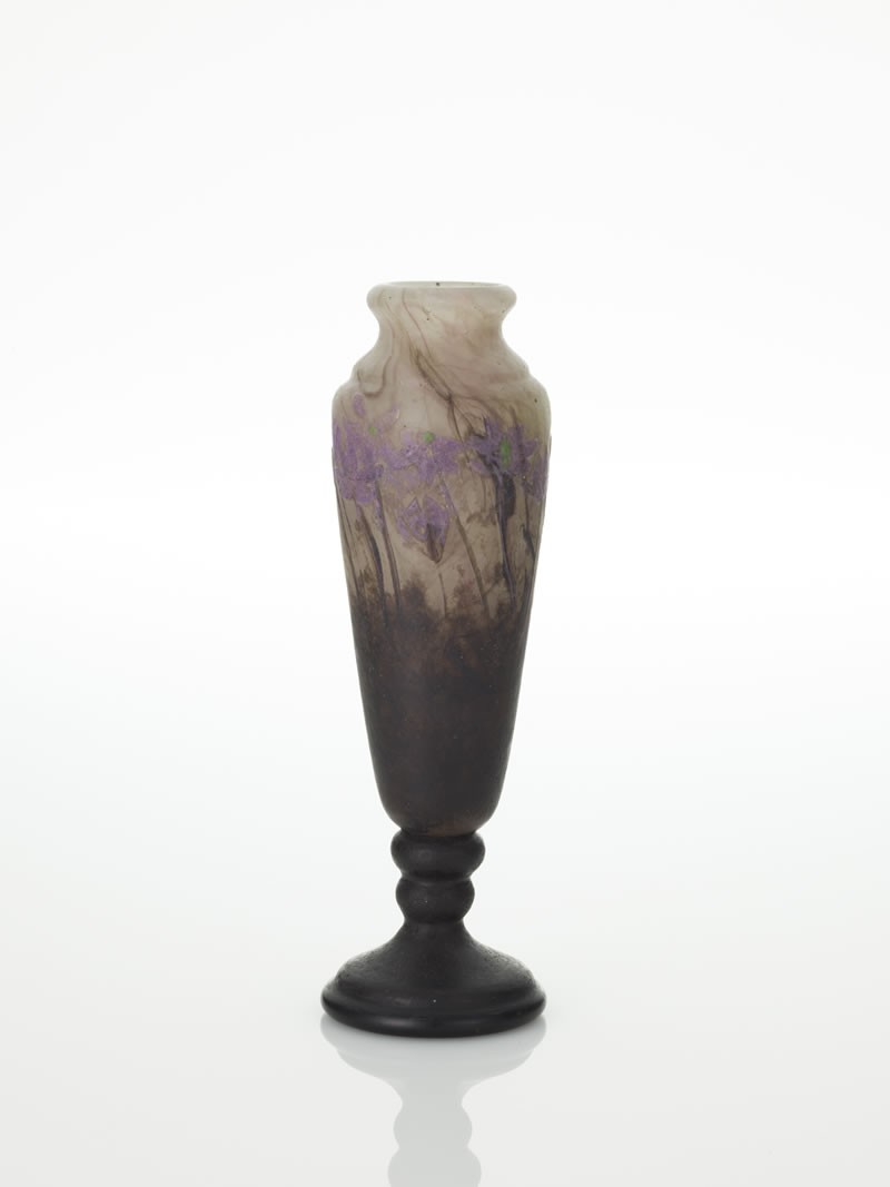 ドーム　花瓶「スハマソウ属植物 Hépatique」